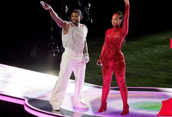 El cantante Usher sorprendió con su show de medio tiempo en el Super Bowl LVIII