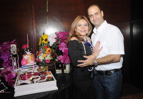 Marlen Victoria con su esposo Nidal Faraj.