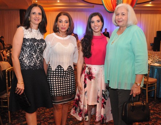 Siham de Larach, Emilia Monterroso, Jackie Diek y Naval Burbara.