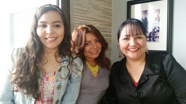 Katia, Blanca Rosa Vaca y Karina Interiano.