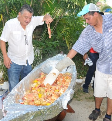 La famosa canoa de Miguel Sierra preparada por Bryan Perdomo,una delicia.