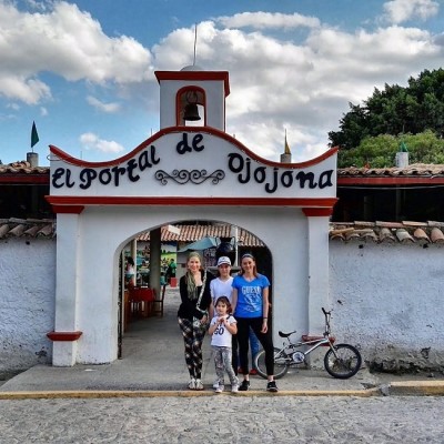 Edna Angelina Panting y famlia en Ojojona.