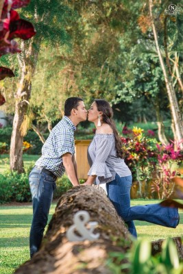 Una fotografía de la preboda de esta bella pareja de enamorados: Allan y Alicia