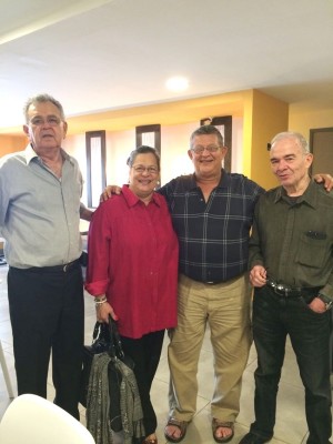 Claudio Guell, Mabel Flores, Samy Mackay y Valentin Flores