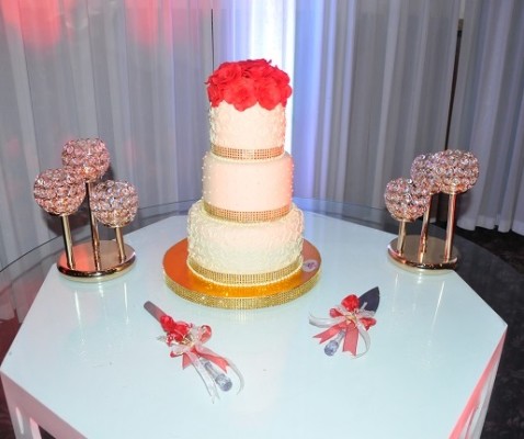 El pastel de bodas fue elaborado especialmente para la ocasión por Pilly´s Cake