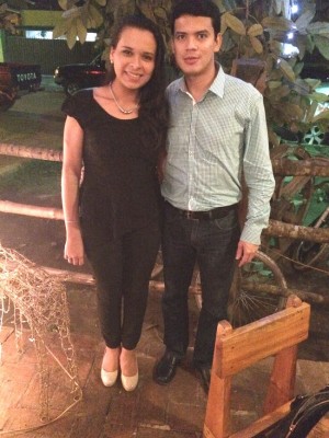 En su primer mes de noviazgo (Enero 2015), Alicia y Allan celebraron en el Restaurante El Manzano