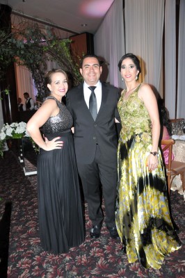 Florana Zepeda, Jorge Zepeda y Carolina Canahuati