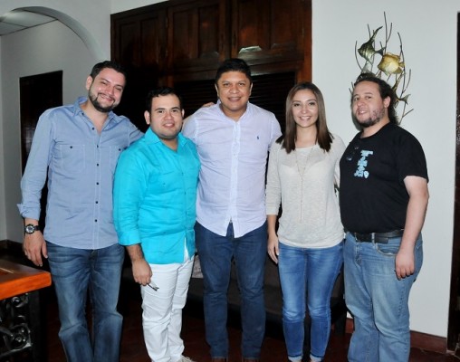 Ricardo Paredes, Lester Herrera, Gabriel Martinez, Laura Fajardo y Alain Minera