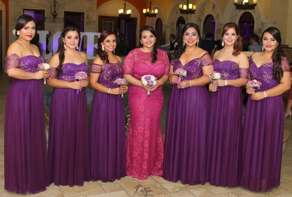 Yansely Caballero, Dora Perdomo, Vivian Rosales, Carla Mendoza, Jenny Montes, Kristell Castejon y Heidy Nolasco