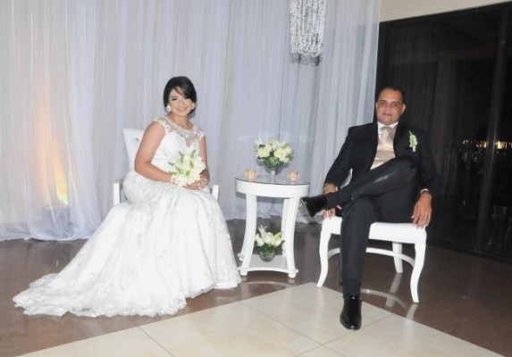 Los recien casados, Josselyn y Wilmer...muy felices