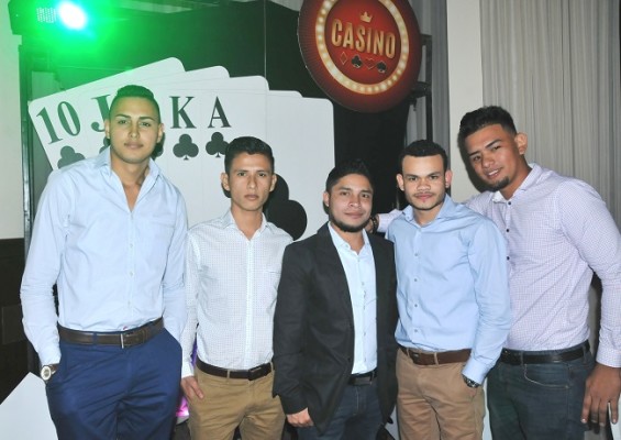 Cristian Reyes, Pedro Claros, Juan Matute, Axel Carranza y Marvin Burgos