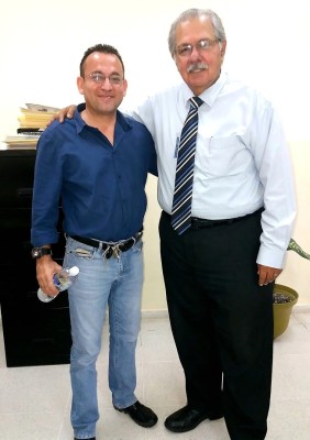 Jorge Estuardo Mayez con Jorge Gutierrez Flefil