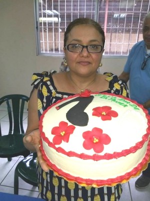 Mirtza Rivera celebrando el Día de la Mujer