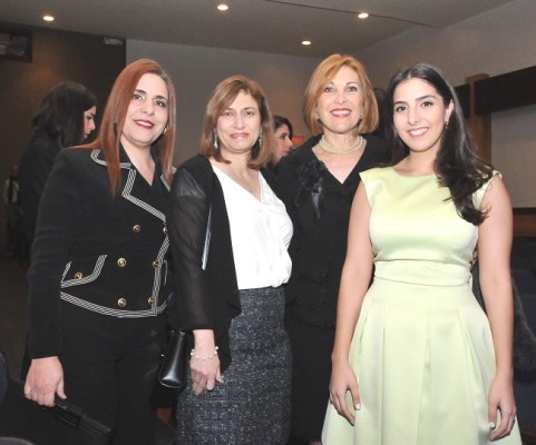 Wafa Zgheibra, Yadira de Andonie, Sobeyda Saybe y Fabiola Monterroso de Panting