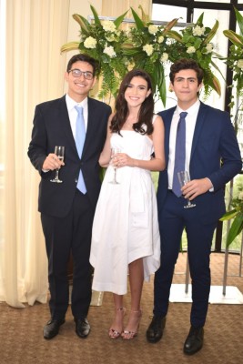 Gian, Antonella Membreño y Adrián Córdova