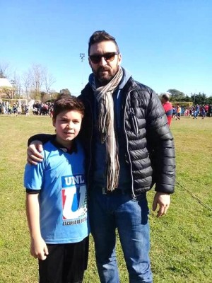 Jose Mauricio Pacini con su hijo, siempre muy recordado