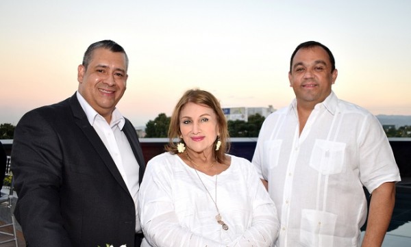 Luis Garner, Farah Robles y Luis Cardona
