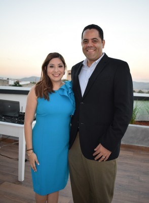 Sue Castillo y Rafael Corea, representantes de Hyatt Place Tegucigalpa