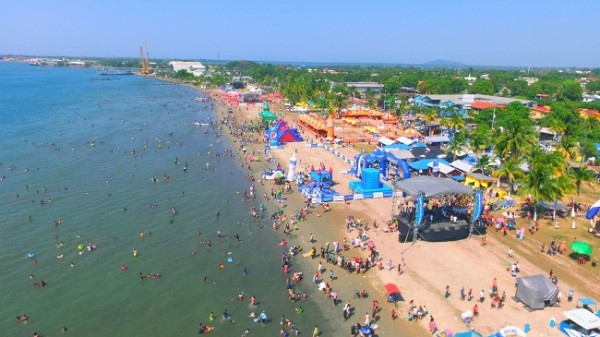 Vista de Drone en Puerto Cortés