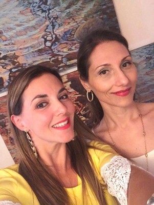 Kathia Romero y Rossina de Handal