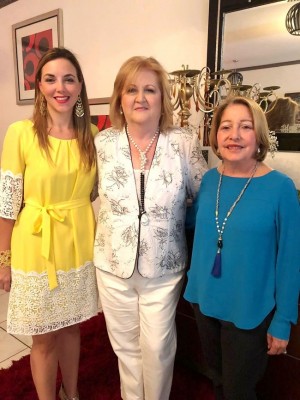 Kathia Yacamán de Romero, Ingrid de Yacamán y Ginny Nazrala