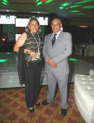 Mirian con su esposo, mister Gonzales