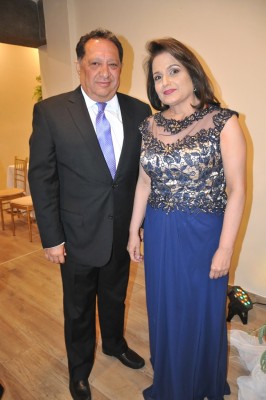 Los padrinos, César Pinto y Sandra Pacheco