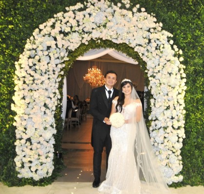 Los ceibeños Carlos Perdomo y Sindy Mandujano en su inolvidable fiesta de bodas