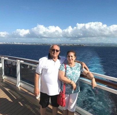 Munir y María Elena Ganineh de vacaciones