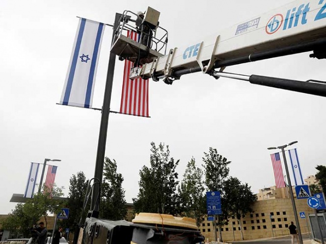 Palestinos protestarán contra embajada de EEUU en Jerusalén