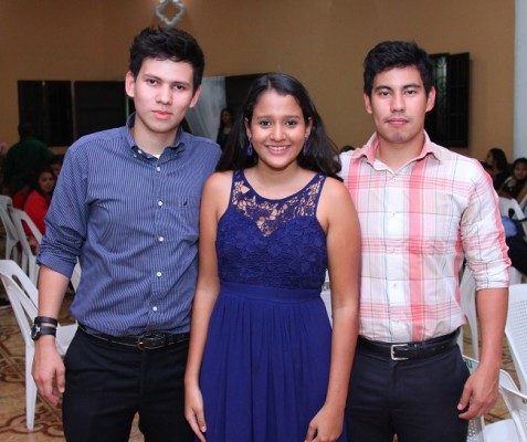 Alberto Calderon, Heidi Mena y Hector Calderon