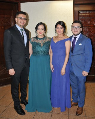 Bryan Alfaro, Adriana Garay, Juliette Chévez y Rigoberto Barahona