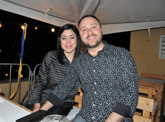 El Gerente General de Hotel Intercontinental, Joel Muchnik y su esposa Sarahí