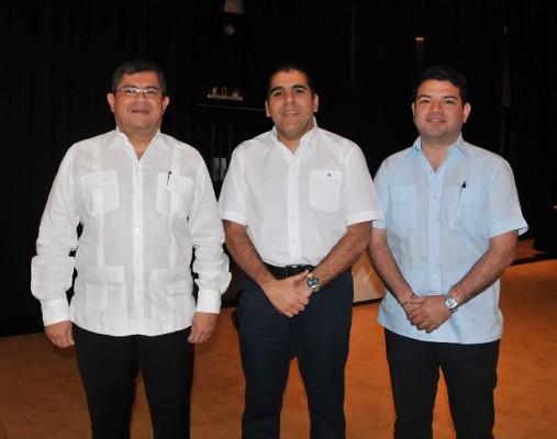 Leonel Ayala, Mario Faraj y Kamal Diek