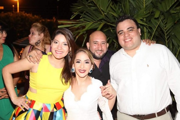 Alejandrina Molina, Osman Pineda, Diana Lily Pineda de Pagoaga y Jorge Pagoaga