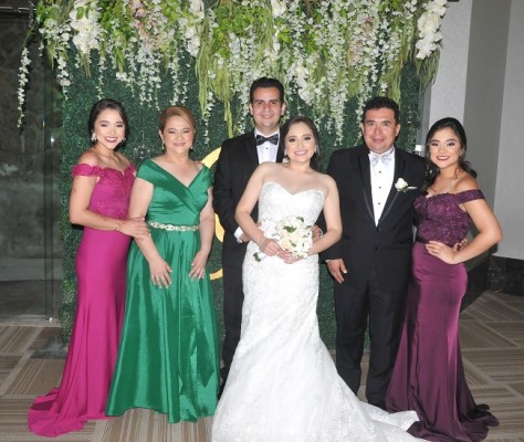 Claudia Brizuela, Martha Jerezano de Brizuela, Rigoberto Pinto, Judith Brizuela, Jorge Brizuela y Abigail Brizuela