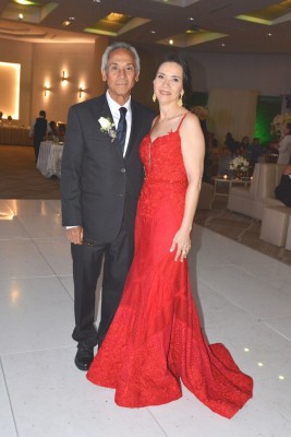 Los padres novia, Luis Hernández y Sonia Polanco de Hernández