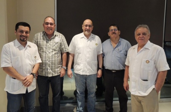 Alex Erazo, Horacio Caldera, Jorge Sikaffy, Jorge Bográn y Carlos Bueso.