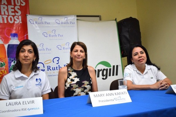 La conferencia de prensa organizada por la Fundación Ruth Paz se realizó en el Hospital Pediátrico Ruth Paz de San Pedro Sula.