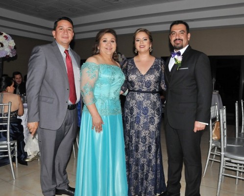 Francisco Martínez, Mayra Morales, Melissa Morales y Pablo Orellana