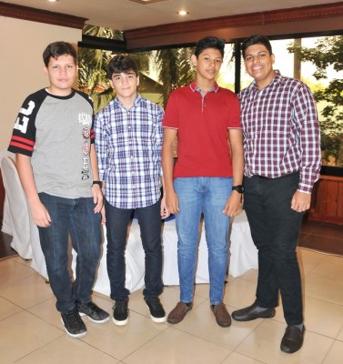 Jordy Ramos, Luis Riveron, Wilberth Ayala y Bryan Barrera