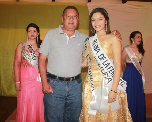 Rigoberto Hernandez, Alcalde de Marcala La Paz con lanueva soberana Corisandra Ramírez