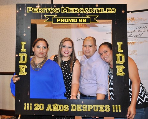 Edith Medina, Persis Pineda, Fares Galeano y Alma Varela