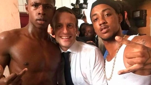 La polémica foto de Emmanuel Macron en la isla Saint-Martin que desató críticas en Francia