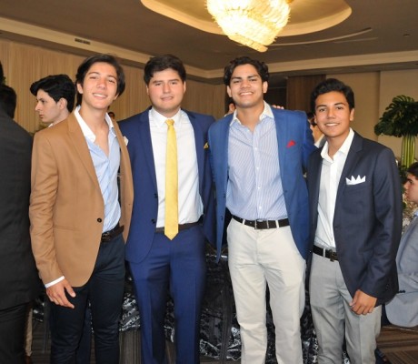 Valentino Prego, Javier Banegas, Camilo Quiroz y Anibal Calix