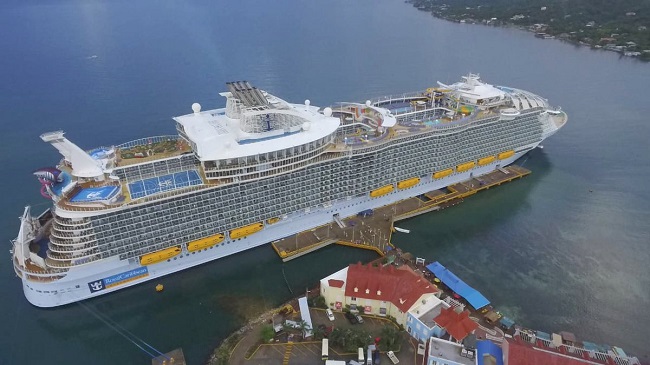 Symphony of the Seas: La ciudad flotante más grande del mundo llegó a Roatán