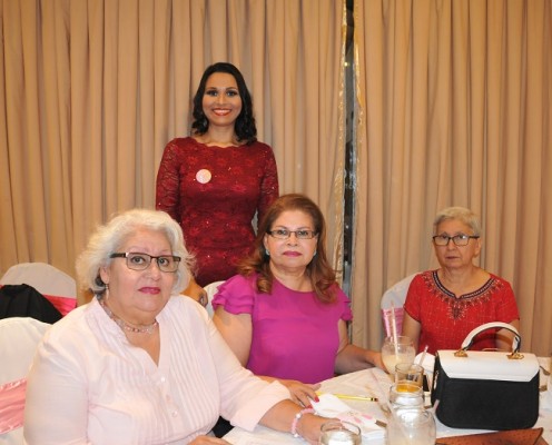 Martha Gutiérrez, Ada Alemán, Teresa Alemán y Aba Alemán