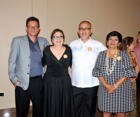 Pablo Baide, Lourdes Torres, Jaime Coello y Leticia Pleitez