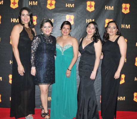 Rebeca Méndez, Dinora Paredes, Nineth Valle, Nansi Murillo y Gloria Rivas