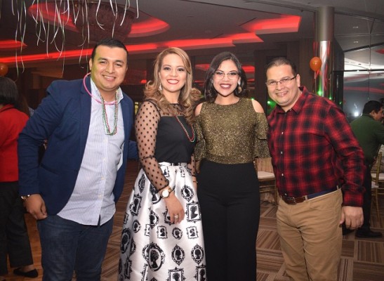 David Andrade, Norma Suazo, Katia Perdomo y Arturo Nolasco